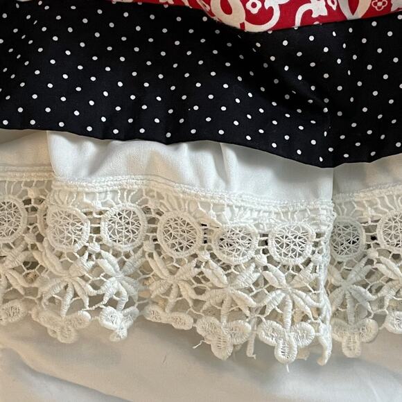 Counting Daisies Mixed Print Holiday Dress Size 6X - Picture 5 of 10